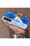 Cute White Cat Pattern Acrylic Back Silicone Edge Phone Case Compatible with Tecno Camon 40(Cm5) - 3