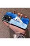 For Xiaomi Redmi Note 13 4g Compatible Cute White Cat Pattern Acrylic Back Silicone Edge Phone Case - 4