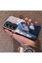 Infinix Hot 60 Pro Plus Compatible Blue Haired Anime Girl Patterned Acrylic Back Silicone Edge Phone Case - 3