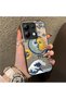 Xiaomi Redmi Note 13 4g Compatible Sun-Moon Eye and Wave Butterfly Pattern Acrylic Back Silicone Edge Phone Case - 3