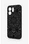 Vivo V70 5g Compatible Black and White Mandala Patterned Silicone Case - 4