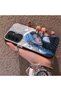 Samsung Galaxy A17 4G/5G Compatible Blue Haired Anime Girl Patterned Acrylic Back Silicone Edge Phone Case - 3