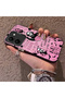Vivo Y36 4G/5G Compatible Pink Horror Movie Mask Patterned Acrylic Back Silicone Edge Phone Case - 3