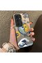 Samsung Galaxy S25 Plus Compatible Sun-Moon Eye and Wave Butterfly Pattern Acrylic Back Silicone Edge Phone Case - 2