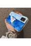 Samsung Galaxy A51 4g Compatible Cute White Cat Pattern Acrylic Back Silicone Edge Phone Case - 4
