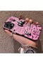 Xiaomi Poco X5 Compatible Pink Horror Movie Mask Patterned Acrylic Back Silicone Edge Phone Case - 3