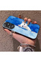 Oppo A60 Compatible Cute White Cat Pattern Acrylic Back Silicone Edge Phone Case - 3
