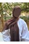 Hijab Cotton Crash Shawl Chocolate - 2