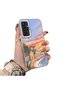 Samsung Galaxy S23 Fe Compatible Sunset Seaside Scenery Printed Acrylic Back Silicone Edge Phone Case