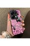 Xiaomi Poco M6 Pro 4g Compatible Pink Horror Movie Mask Patterned Acrylic Back Silicone Edge Phone Case - 2