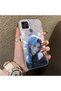 Realme C21Y/C25Y Compatible Blue Haired Anime Girl Patterned Acrylic Back Silicone Edge Phone Case - 2