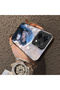Oppo Reno 14/14F Compatible Blue Haired Anime Girl Patterned Acrylic Back Silicone Edge Phone Case - 4