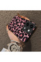 Oppo Reno14 Pro Compatible Pink Back Black Leopard Pattern Acrylic Back Silicone Edge Phone Case - 4