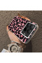 Xiaomi Mi 15t Pro Compatible Pink Back Black Leopard Pattern Acrylic Back Silicone Edge Phone Case - 4
