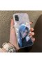 Samsung Galaxy A31 Compatible Blue Haired Anime Girl Patterned Acrylic Back Silicone Edge Phone Case - 2