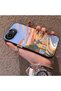 iPhone 16E Compatible Sunset Beach Scenery Printed Acrylic Back Silicone Edge Phone Case - 3