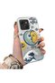 Tecno Spark 40C Compatible Sun-Moon Eye and Wave Butterfly Pattern Acrylic Back Silicone Edge Phone Case