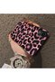 iPhone Xr Compatible Pink Back Black Leopard Pattern Acrylic Back Silicone Edge Phone Case - 4