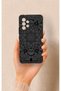 Samsung A53 Compatible Black and White Mandala Patterned Silicone Case