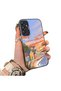 Samsung Galaxy A24 Compatible Sunset Beach Scenery Printed Acrylic Back Silicone Edge Phone Case