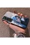Realme C65 4g Compatible Blue Haired Anime Girl Patterned Acrylic Back Silicone Edge Phone Case - 3