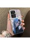 Realme Note 60 Compatible Blue Haired Anime Girl Patterned Acrylic Back Silicone Edge Phone Case - 3