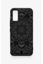 Infinix Gt 30 Pro Compatible Black and White Mandala Patterned Silicone Case - 2