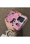 Xiaomi Poco F7 Compatible Pink Horror Movie Mask Patterned Acrylic Back Silicone Edge Phone Case - 4
