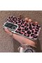 Vivo Y19S 4G/Y19S Pro Compatible Pink Back Black Leopard Pattern Acrylic Back Silicone Edge Phone Case - 3