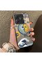 Realme C63 4G/C61 Compatible Sun-Moon Eye and Wave Butterfly Pattern Acrylic Back Silicone Edge Phone Case - 2