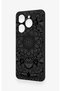 Tecno Spark 20 Pro Compatible Black and White Mandala Pattern Silicone Case - 4