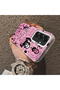 Samsung Galaxy S25 Compatible Pink Horror Movie Mask Patterned Acrylic Back Silicone Edge Phone Case - 4