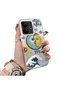 Vivo V60 Lite 4G/5G Compatible Sun-Moon Eye and Wave Butterfly Pattern Acrylic Back Silicone Edge Phone Case