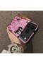 iPhone 17 Pro Compatible Pink Horror Movie Mask Patterned Acrylic Back Silicone Edge Phone Case - 4
