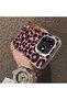 Tecno Spark 10 Pro(Ki7) Compatible Pink Back Black Leopard Pattern Acrylic Back Silicone Edge Phone Case - 4