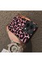 Oppo Reno 14/14F Compatible Pink Back Black Leopard Pattern Acrylic Back Silicone Edge Phone Case - 4
