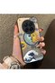 Tecno Camon 40 Premier Compatible Sun-Moon Eye and Wave Butterfly Pattern Acrylic Back Silicone Edge Phone Case - 2