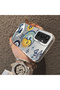 Samsung Galaxy S23 Fe Compatible Sun-Moon Eye and Wave Butterfly Pattern Acrylic Back Silicone Edge Phone Case - 4