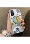 Oppo A54S Compatible Sun-Moon Eye and Wave Butterfly Pattern Acrylic Back Silicone Edge Phone Case - 2