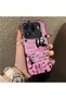 Oppo Find X9 Pro 5g Compatible Pink Horror Movie Mask Patterned Acrylic Back Silicone Edge Phone Case - 2