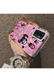 Samsung Galaxy M23/M13 Compatible Pink Horror Movie Mask Patterned Acrylic Back Silicone Edge Phone Case - 4