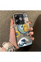 Tecno Spark 20 Compatible Sun-Moon Eye and Wave Butterfly Pattern Acrylic Back Silicone Edge Phone Case - 2