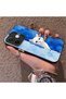 Cute White Cat Pattern Acrylic Back Silicone Edge Phone Case for Oppo A5 Pro 4G/5G Compatible - 3