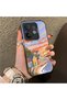 Vivo V60 Compatible Sunset Beach Scenery Printed Acrylic Back Silicone Edge Phone Case - 2