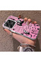 Xiaomi Mi 14t Compatible Pink Horror Movie Mask Patterned Acrylic Back Silicone Edge Phone Case - 3