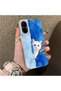Realme C67 4g Compatible Cute White Cat Pattern Acrylic Back Silicone Edge Phone Case - 2