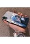 iPhone Xr Compatible Blue Haired Anime Girl Patterned Acrylic Back Silicone Edge Phone Case - 3