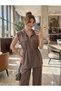 Women's Comfortable Cut-Out Tunnel-Style Vest and Pants Set with Front Zipper and Hooded Pockets - 6