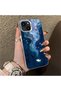 Dreamy Starry Sea Fish Pattern Acrylic Back Silicone Edge Phone Case Compatible with iPhone 13/14 - 3