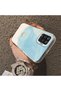 Cute Little Flower Pattern Acrylic Back Silicone Edge Phone Case Compatible with Samsung Galaxy A12/M12 - 4